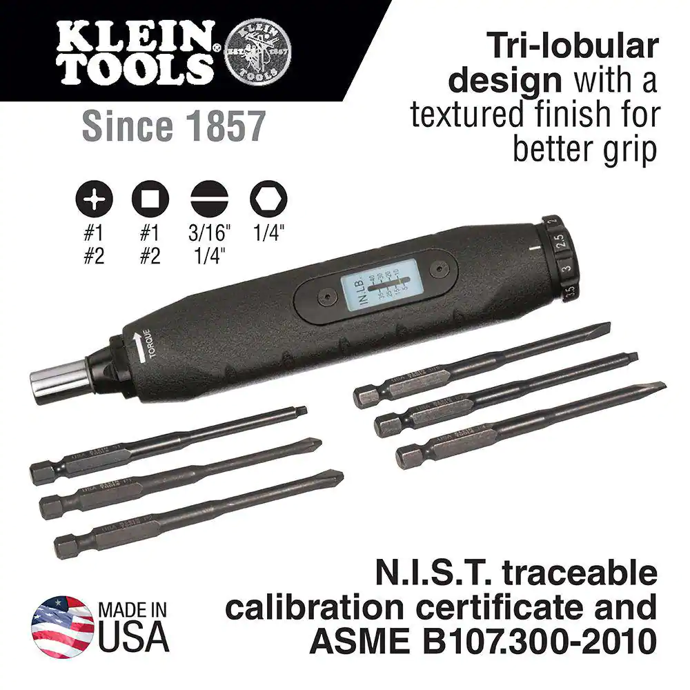 Klein Tools Torque Screwdriver Set (6-Piece)