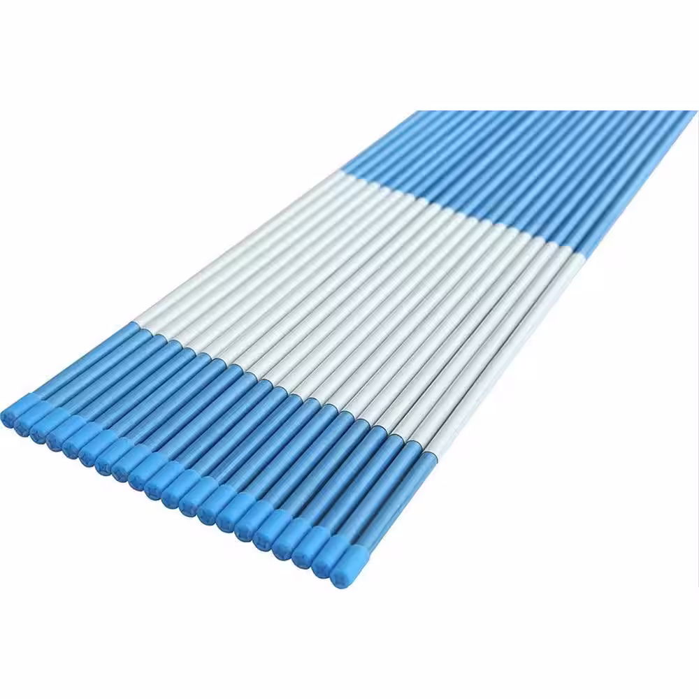 FiberMarker 36 in. Solid Driveway Markers 1/4 in. Dia Driveway Poles for Easy Visibility at Night, Blue ( 40-Pack)