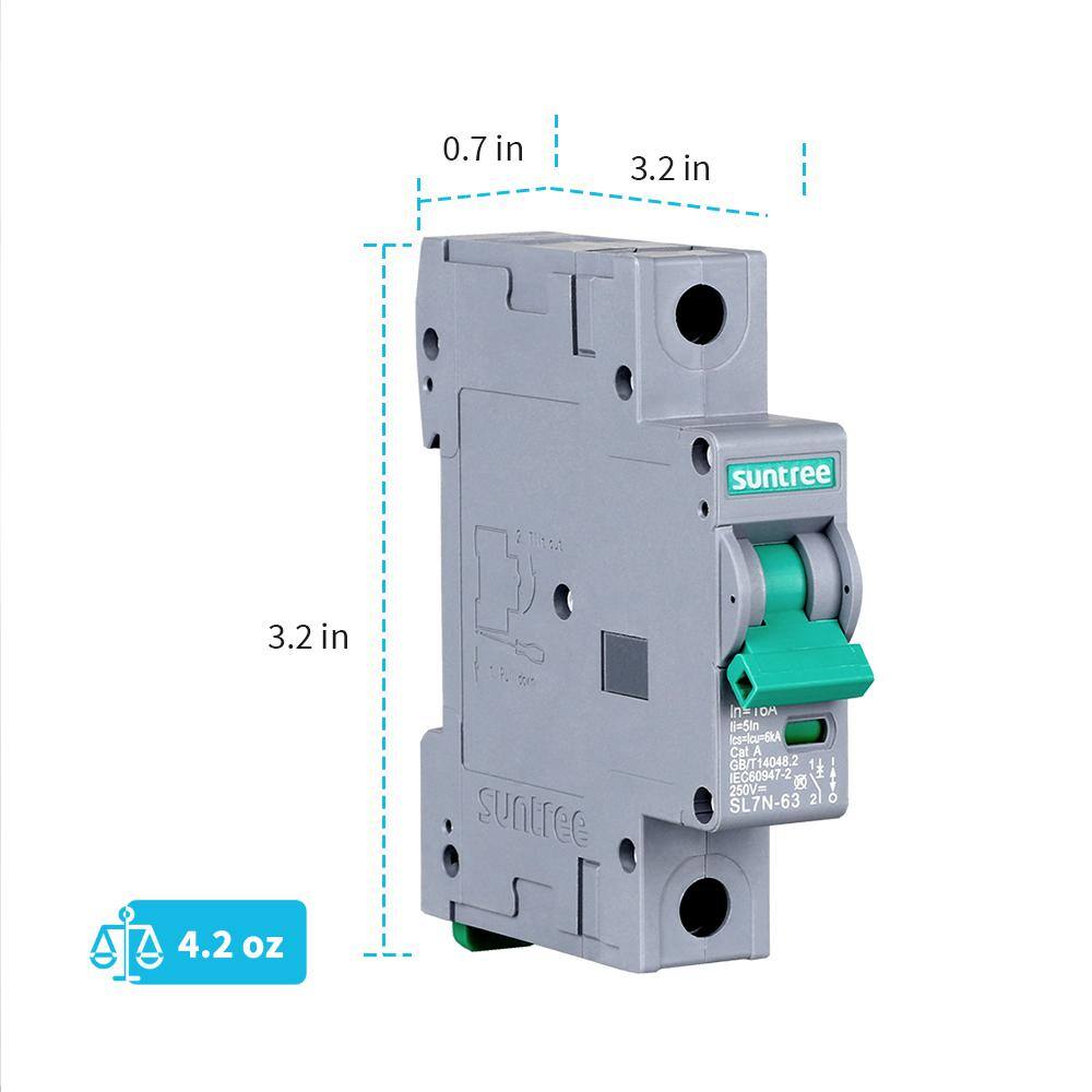 Renogy 10A 1P DC Miniature Circuit Breaker