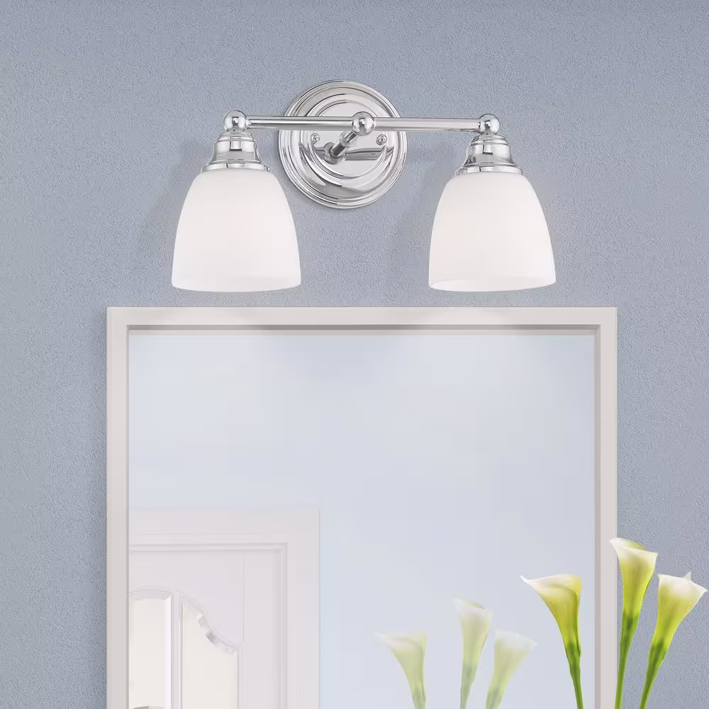AVIANCE LIGHTING Beaumont 2 Light Polished Chrome Bath Vanity