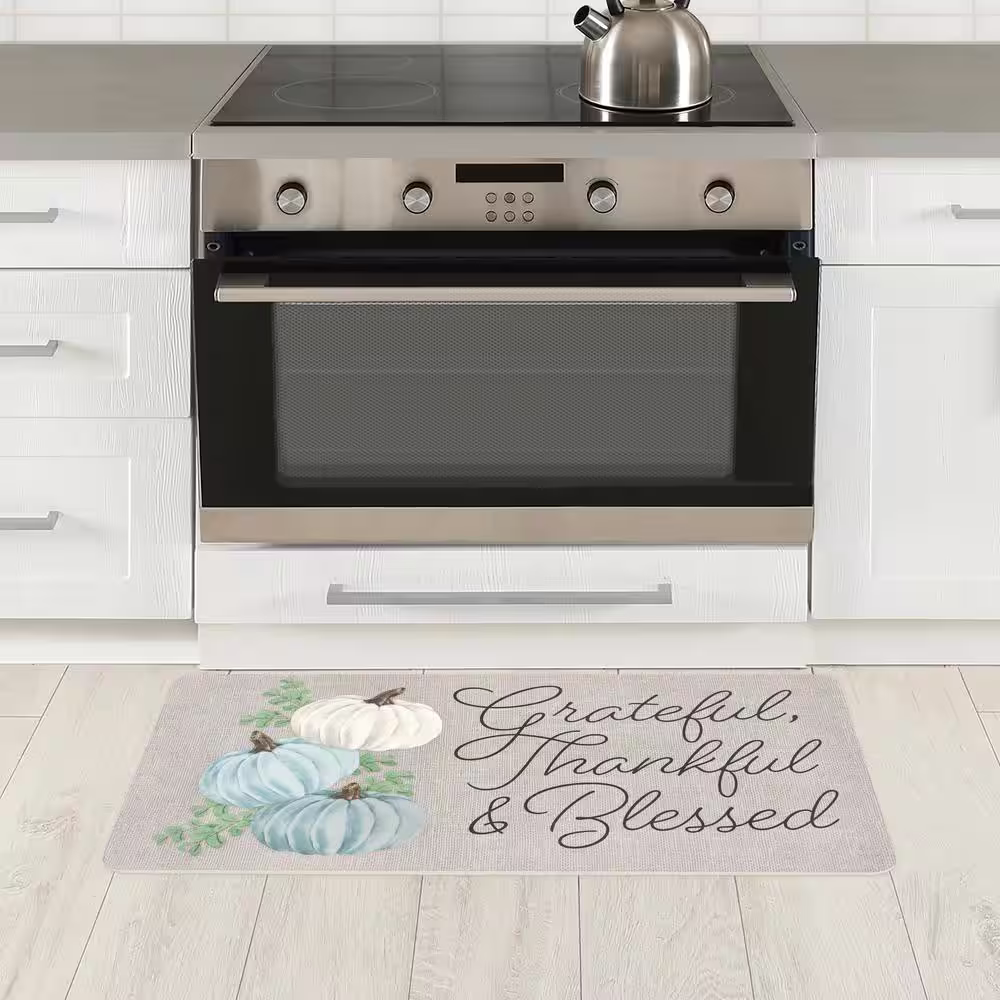 StyleWell Grateful, Thankful, & Blessed 20 in. x 39 in. Comfort Mat