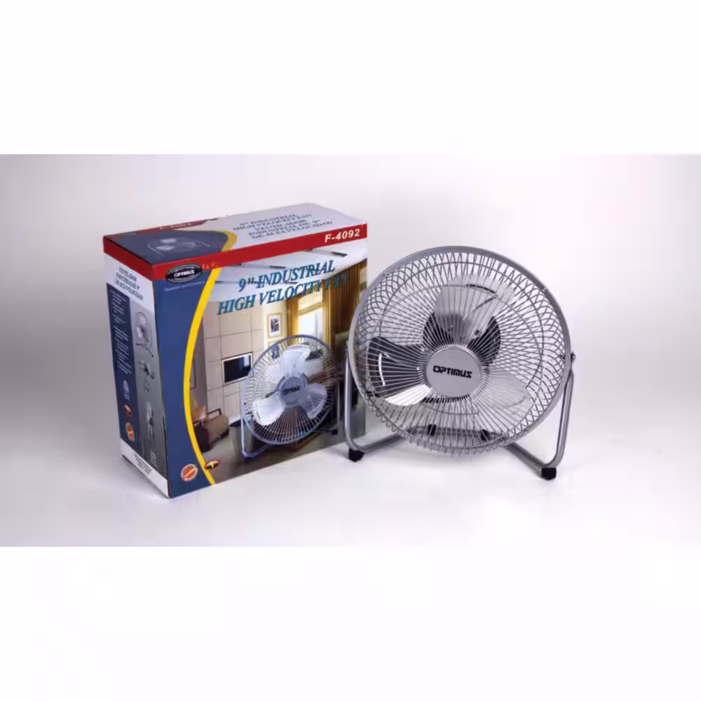 Optimus 9 in. Industrial Grad High-Velocity Fan with Painted Grill