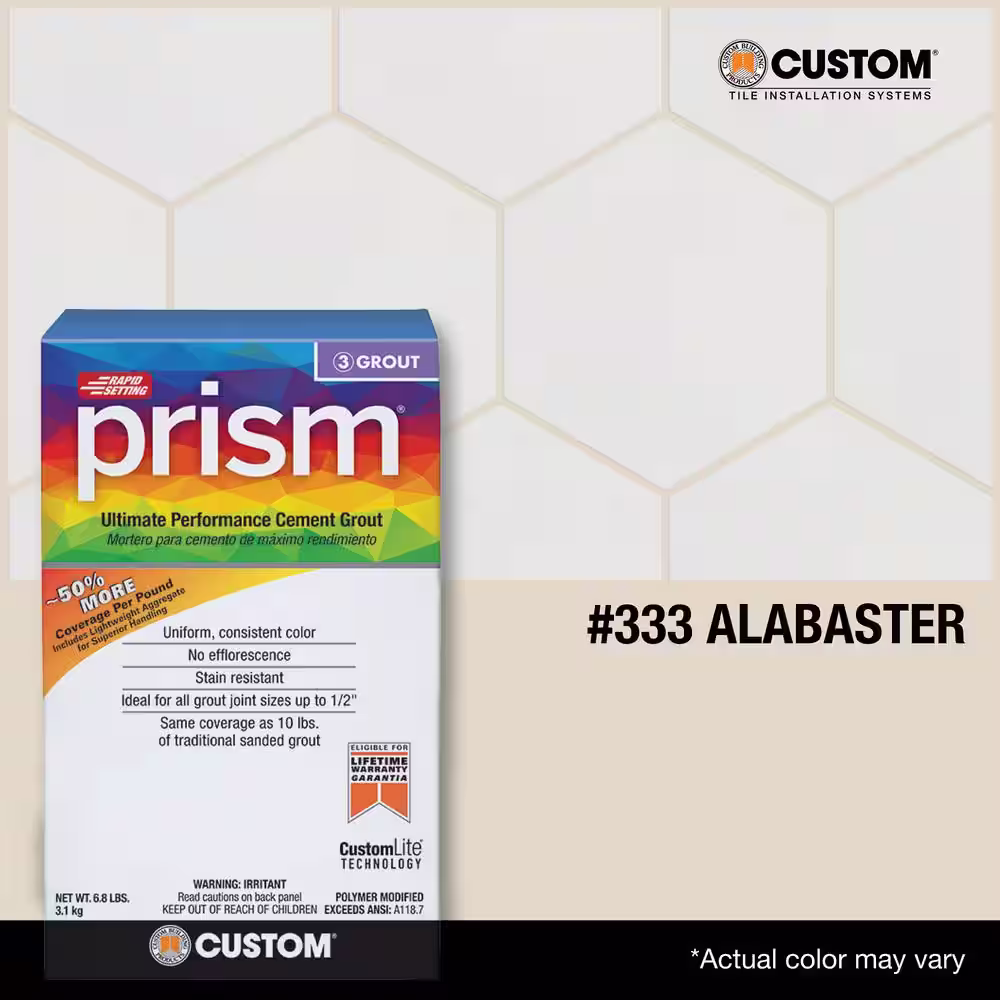 Custom Building Products Prism #333 Alabaster 17 lb. Ultimate Performance Grout