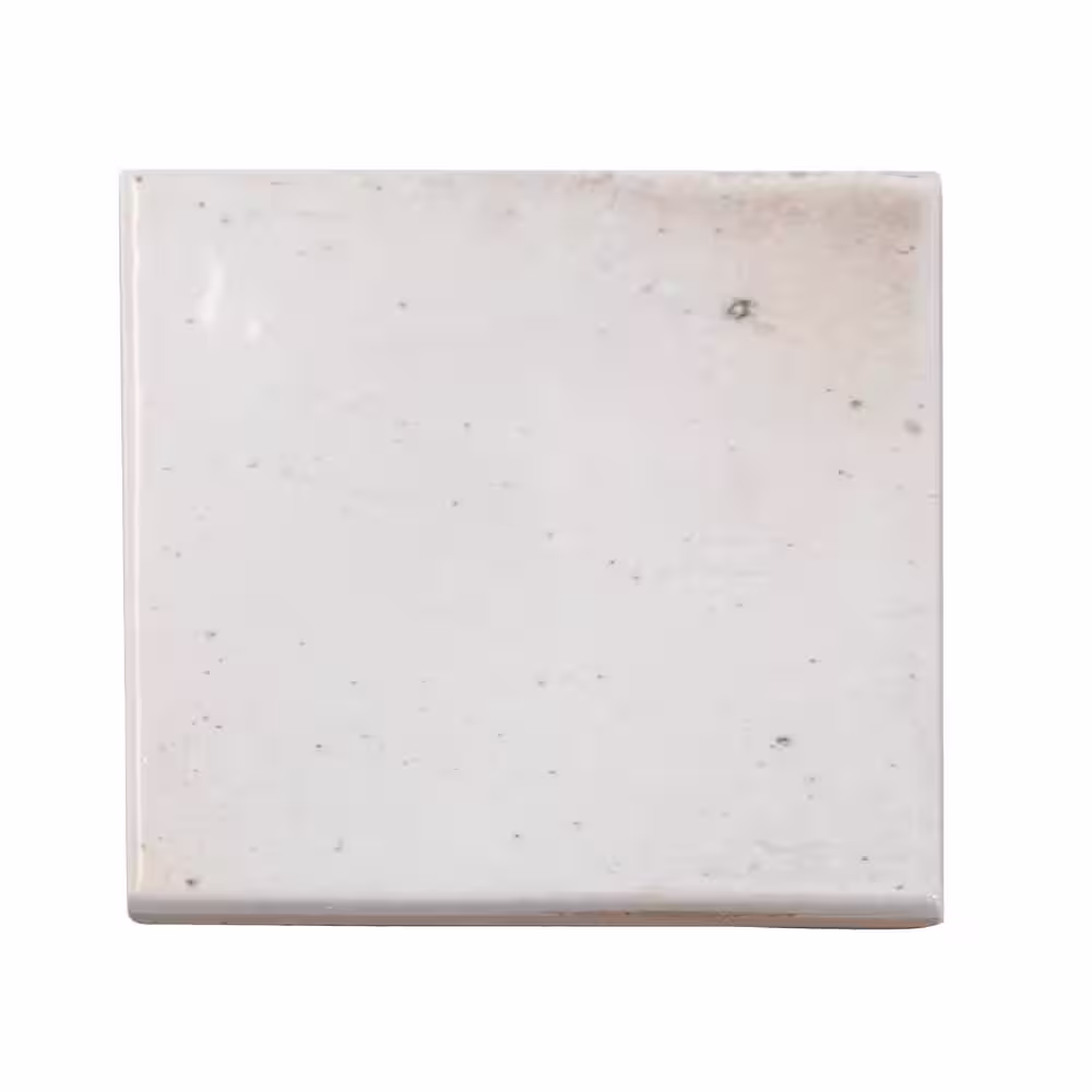Apollo Tile Antiek White 3.94 in. x 3.94 in. Glossy Ceramic Square Wall and Floor Tile (5.39 sq. ft./case) (50-pack)