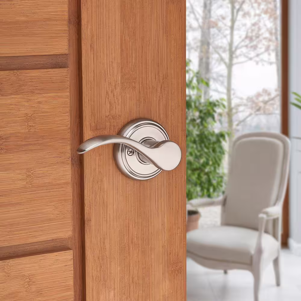 Baldwin Prestige Tobin Satin Nickel Left-Handed Dummy Door Lever