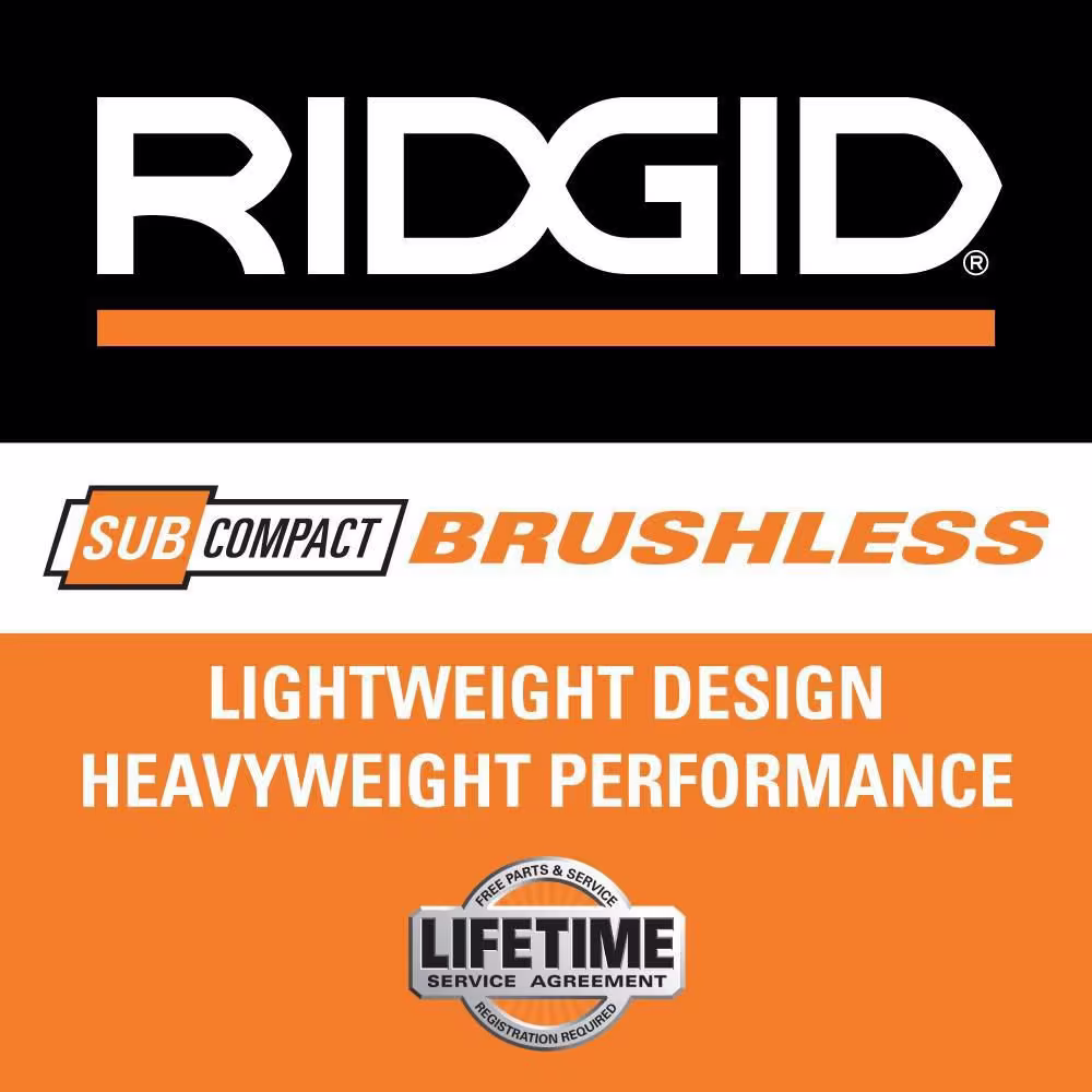 RIDGID 18V Cordless 3-Tool Combo Kit with Brushless SubCompact 3/8 in. Impact Wrench, Inflator, and LED Work Light (Tools Only)