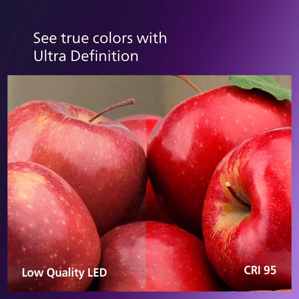 Philips 40-Watt Equivalent A19 Ultra Definition Dimmable E26 LED Light Bulb Soft White with Warm Glow 2700K (4-Pack)