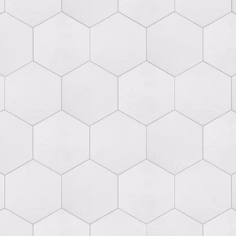 Merola Tile Gaudi Hex White 8-5/8 in. x 9-7/8 in. Porcelain Floor and Wall Tile (11.5 sq. ft./Case)