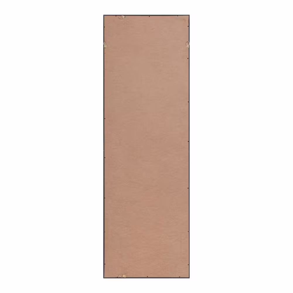 Kate and Laurel Travis 48 in. x 16 in. Modern Rectangle Framed Accent Wall Mirror