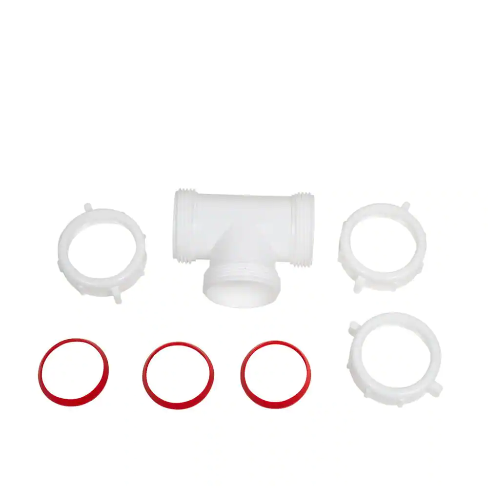 Oatey 1-1/2 in. White Plastic Sink Drain Center Slip-Joint Tee