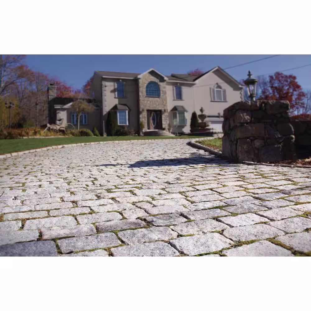 Nantucket Pavers Cobblestone 10 in. x 7 in. x 4 in. Granite Gray Paver
