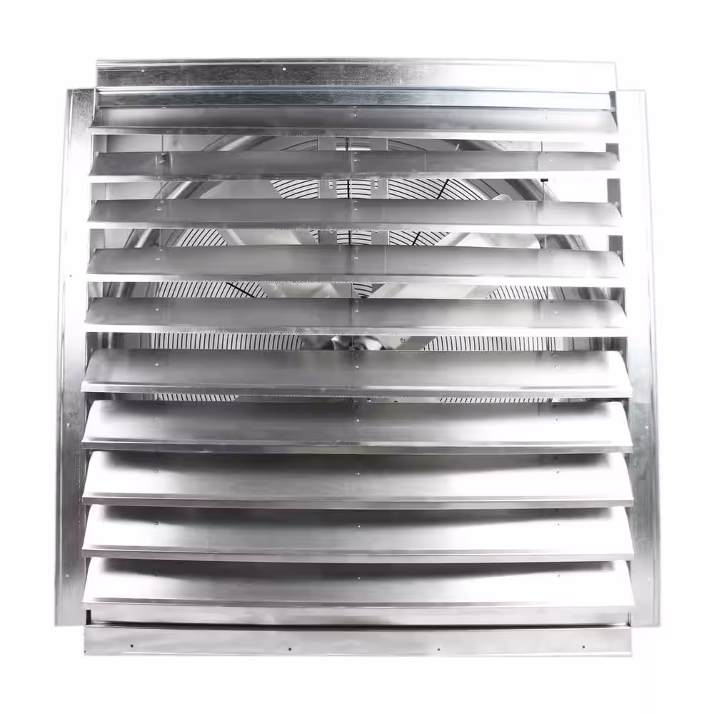 Maxx Air 36 in. Heavy Duty Exhaust Fan with Automatic Shutter in Mill