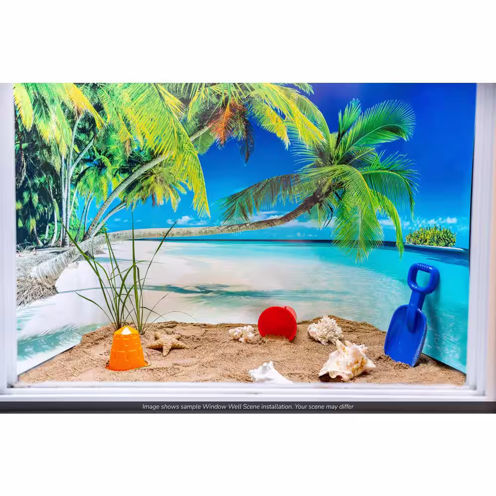 Biggies Moss View - Weather Proof Scene for Window Wells or Wall Mural - 120 in. x 60 in