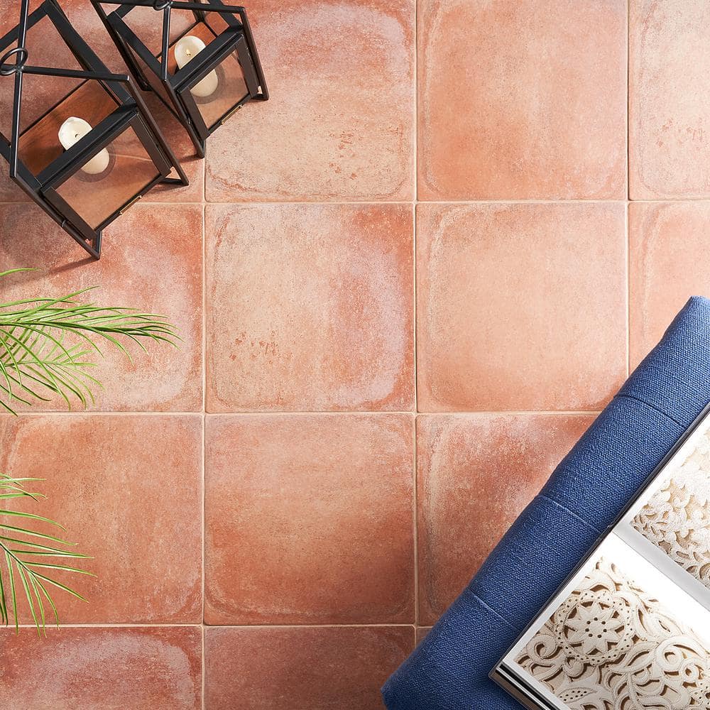 Ivy Hill Tile Kaleo Brick 14.17 in. x 14.17 in. Matte Porcelain Terracotta Look Floor and Wall Tile (10.76 sq. ft./Case)