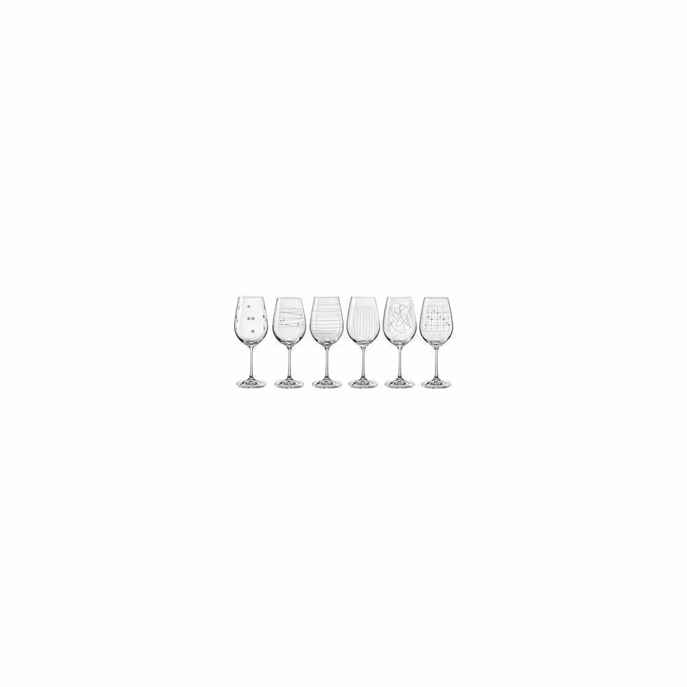 Unbranded Elements 15 oz. wine 6-assorted (Set of 6)