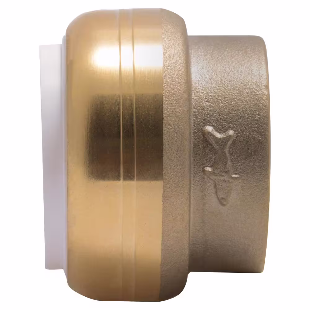 SharkBite 1 in. Push-to-Connect PVC IPS Brass End Stop Fitting