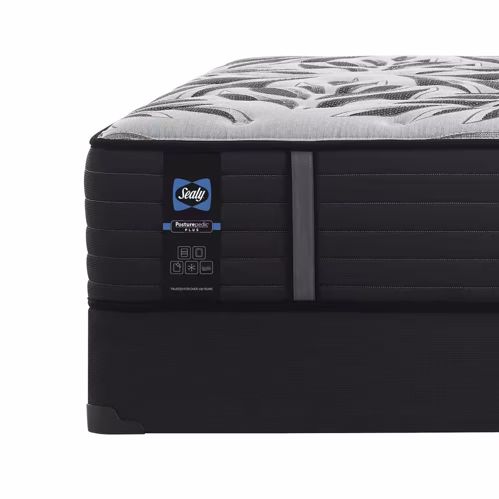 Sealy Posturepedic Plus Victorious II Tight Top Firm 14 in. Memory Foam Mattress and Foundation Set