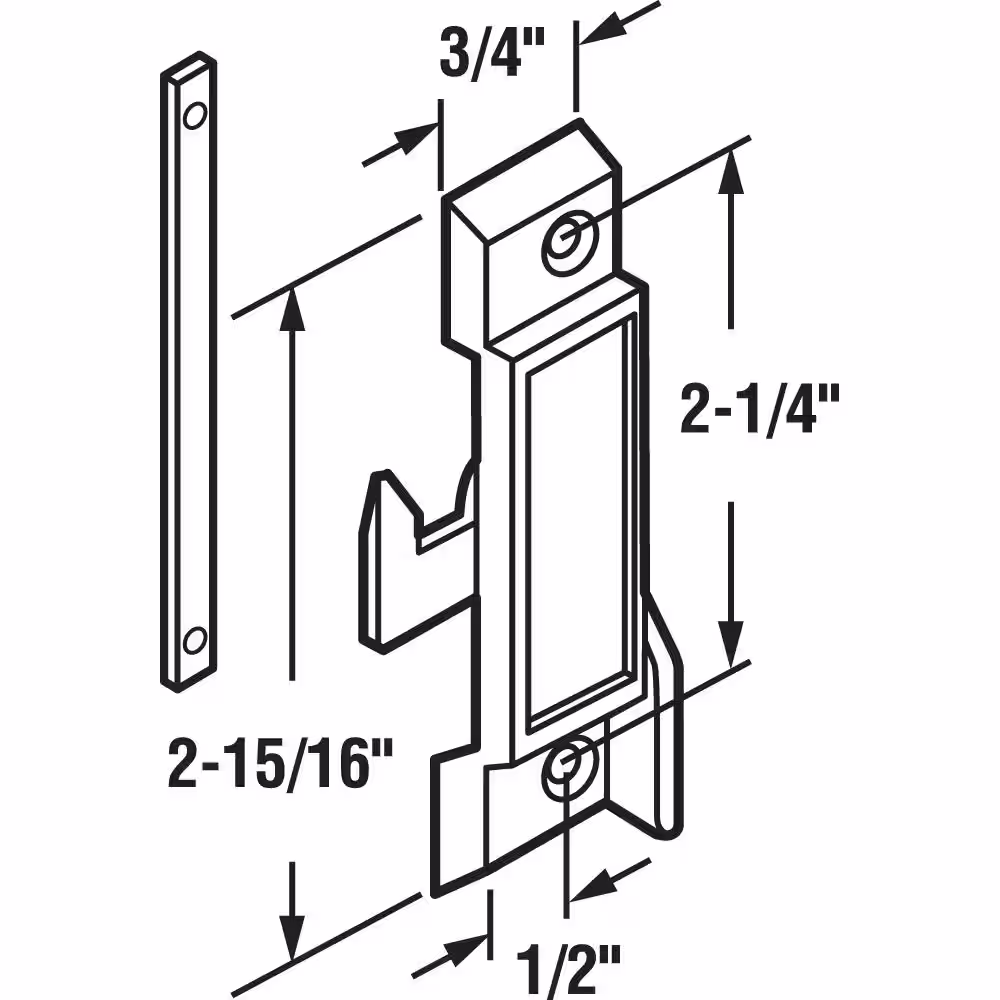 Prime-Line Diecast Black, Sliding Window Sash Lock
