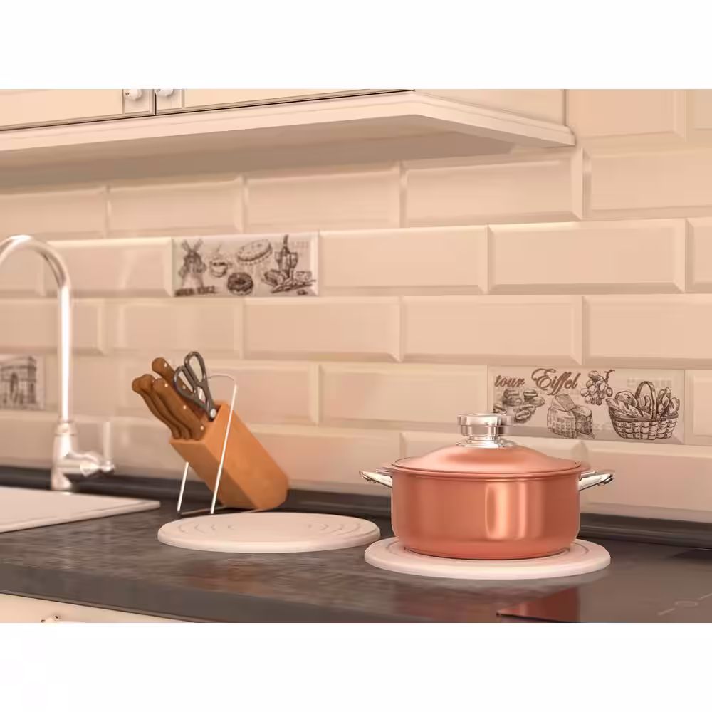 castellousa Diatomite White Stone Trivet