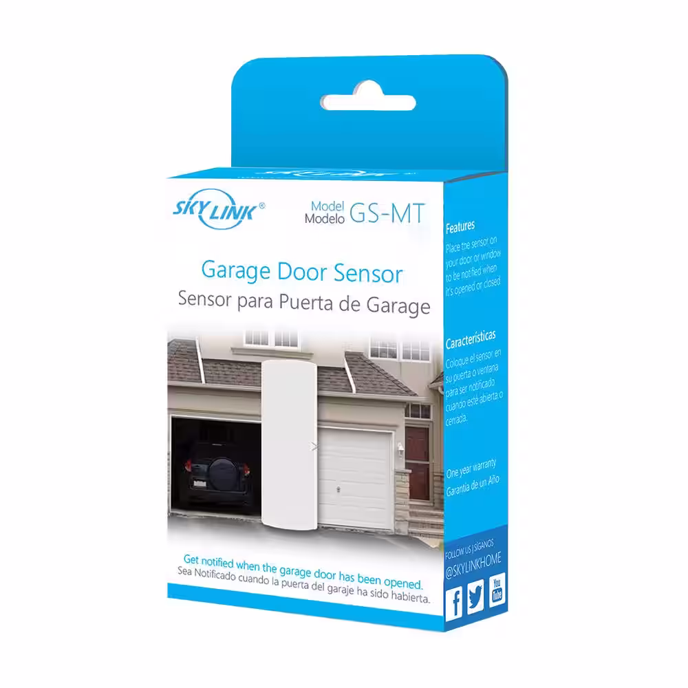 SkyLink Wireless Garage Door Sensor for Net Connected Home Security Alarm & Home Automation System