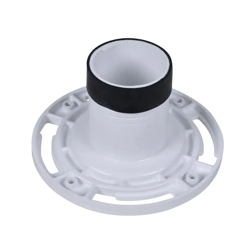 Oatey 3 in. PVC Twist-N-Set Open Toilet Flange