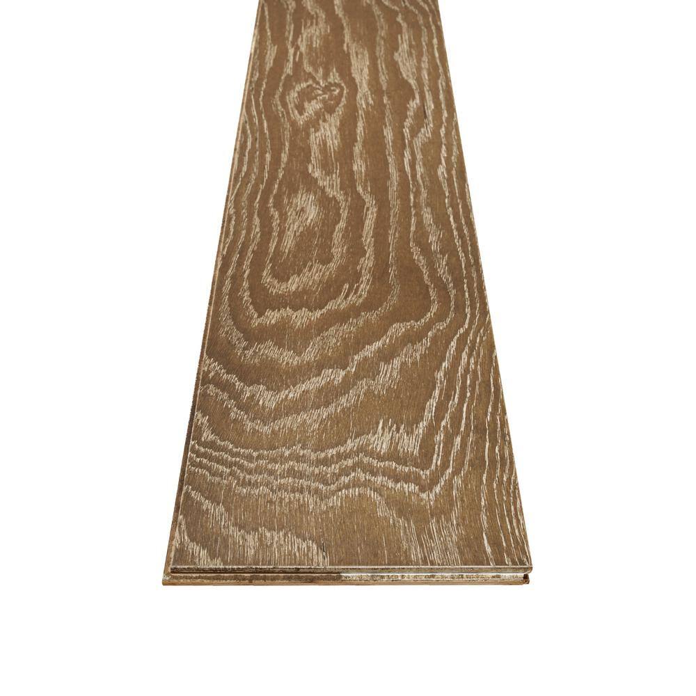 Shaw Richmond Oak Harvest White Oak 9/16 in. T x 7.5 in. W Wire Brushed Engineered Hardwood Flooring (31.09 sq. ft./case)