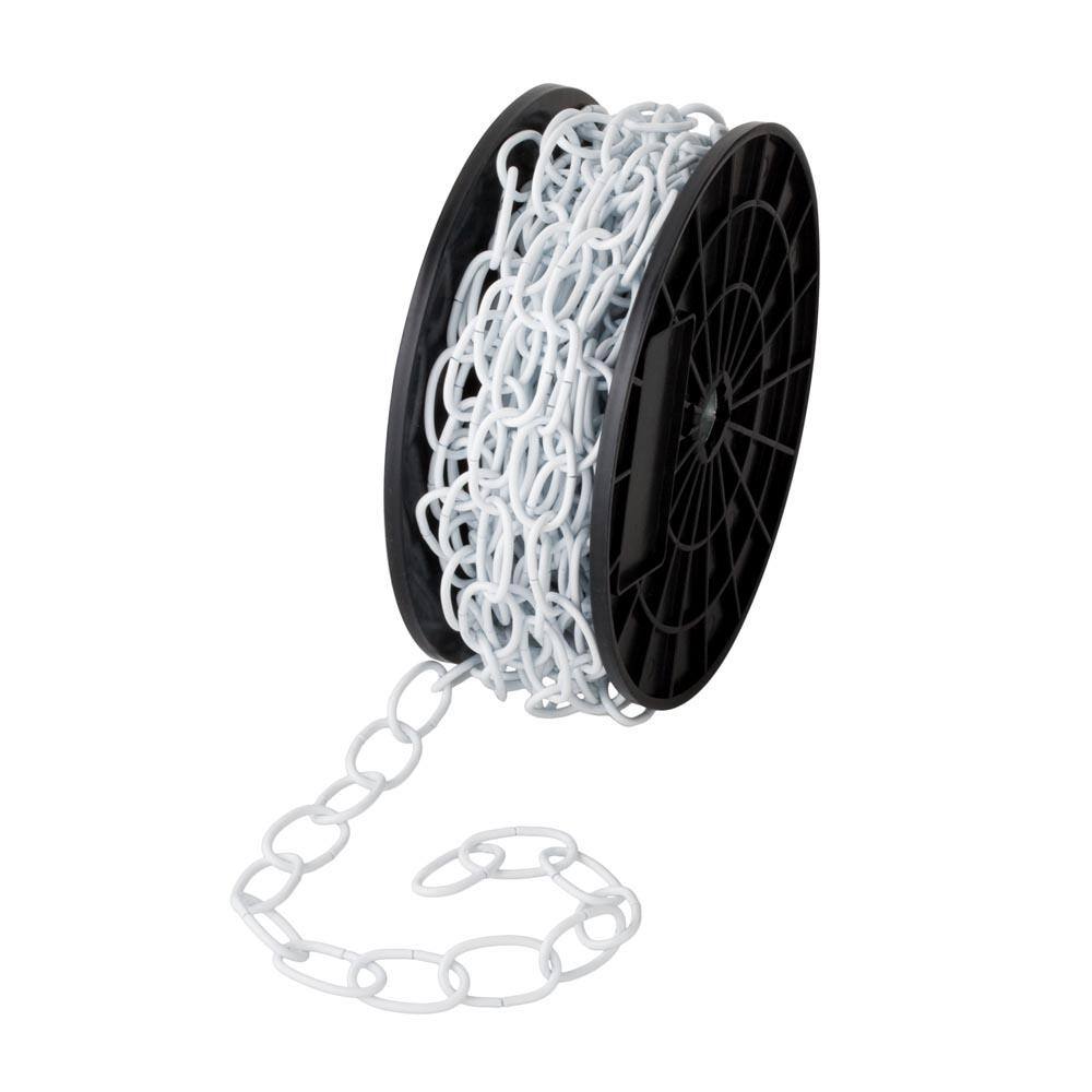 Everbilt #2/0 x 50 ft. Decorator Steel Chain, White