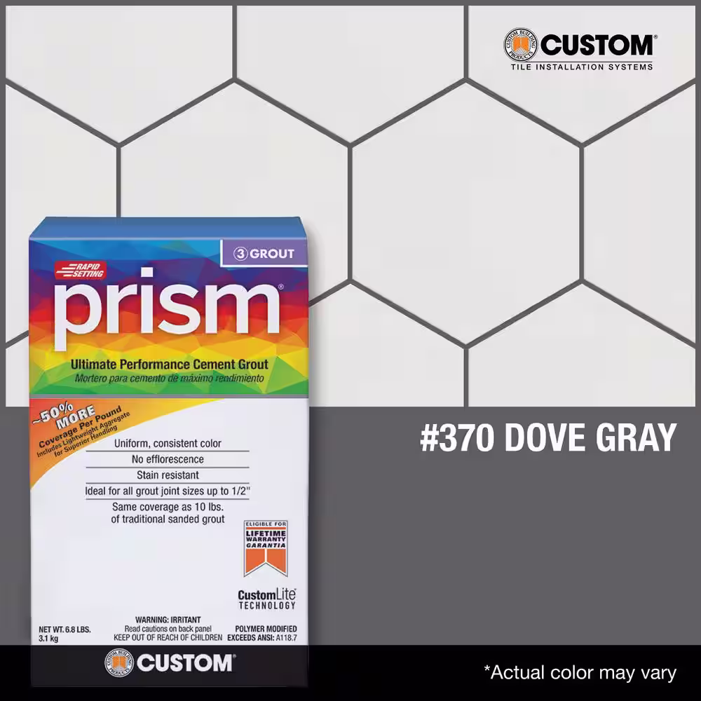 Custom Building Products Prism #370 Dove Gray 17 lb. Ultimate Performance Grout