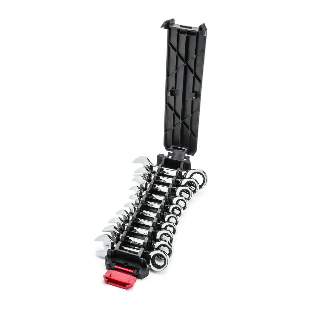 Husky Stubby Ratcheting SAE/MM Combination Wrench Set (10-Piece)