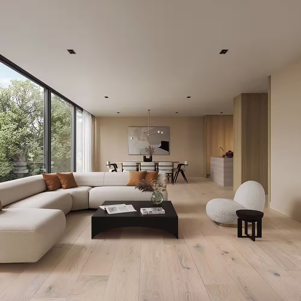 Malibu Wide Plank Torrey French Oak 9/16 in. T x 7.5 in. W Water Resistant Wire Brushed Engineered Hardwood Flooring (23.3 sq. ft./case)