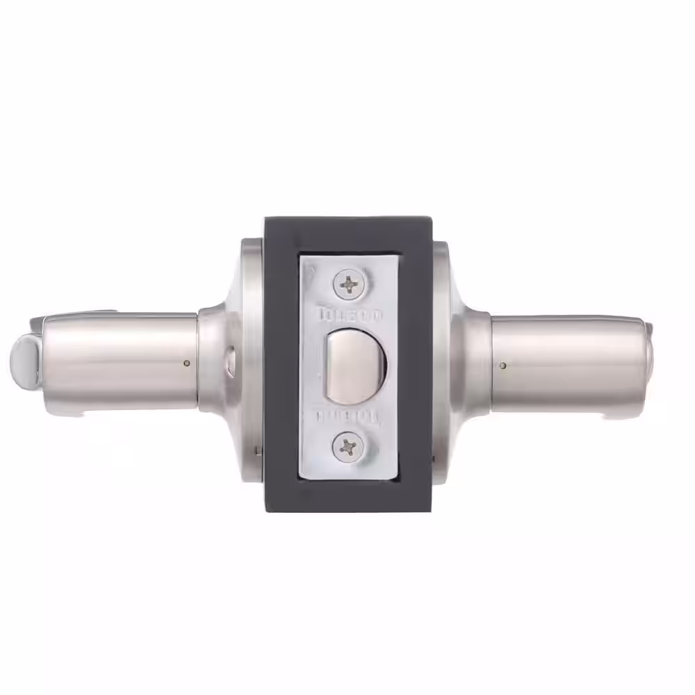 Toledo Satin Nickel Privacy Bed/Bath Door Handle Set
