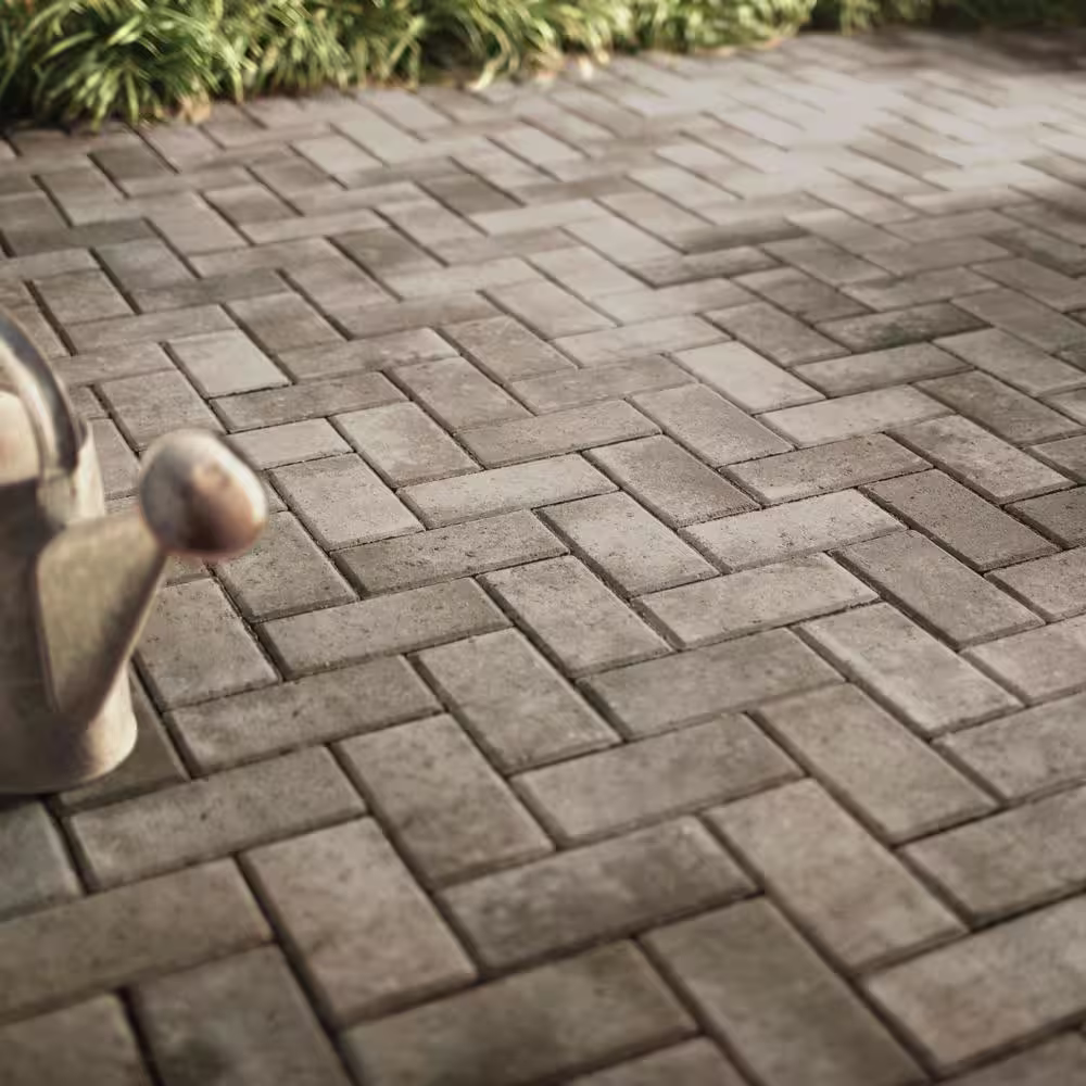 Pavestone Holland 7.87 in. L x 3.94 in. W x 2.36 in. H 60 mm Sand/Brown/Charcoal Concrete Paver (480-Piece/103 sq. ft./Pallet)