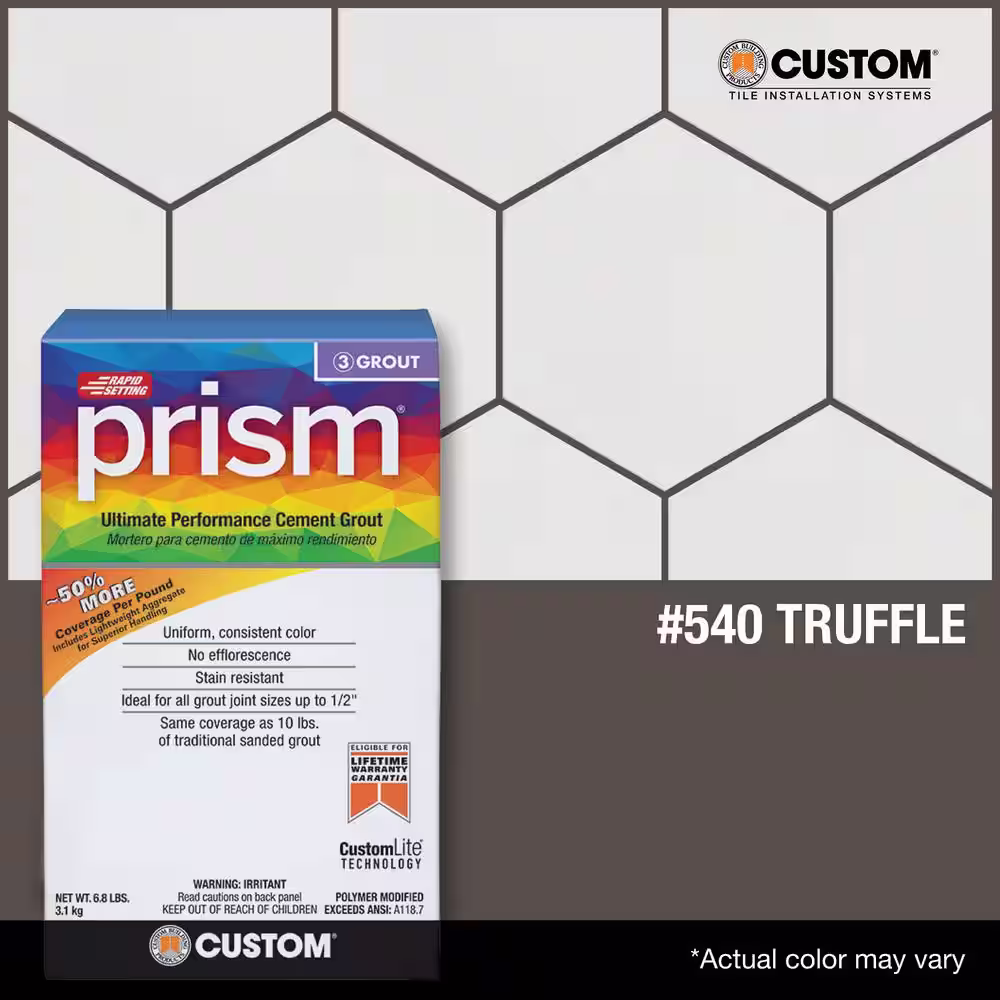 Custom Building Products Prism #540 Truffle 17 lb. Ultimate Performance Grout