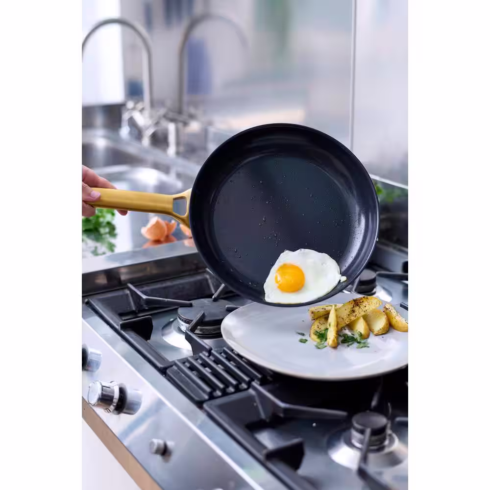 GreenPan Reserve 10-Piece Hard Anodized Aluminum Ceramic Nonstick Cookware Pots and Pans Set in Black