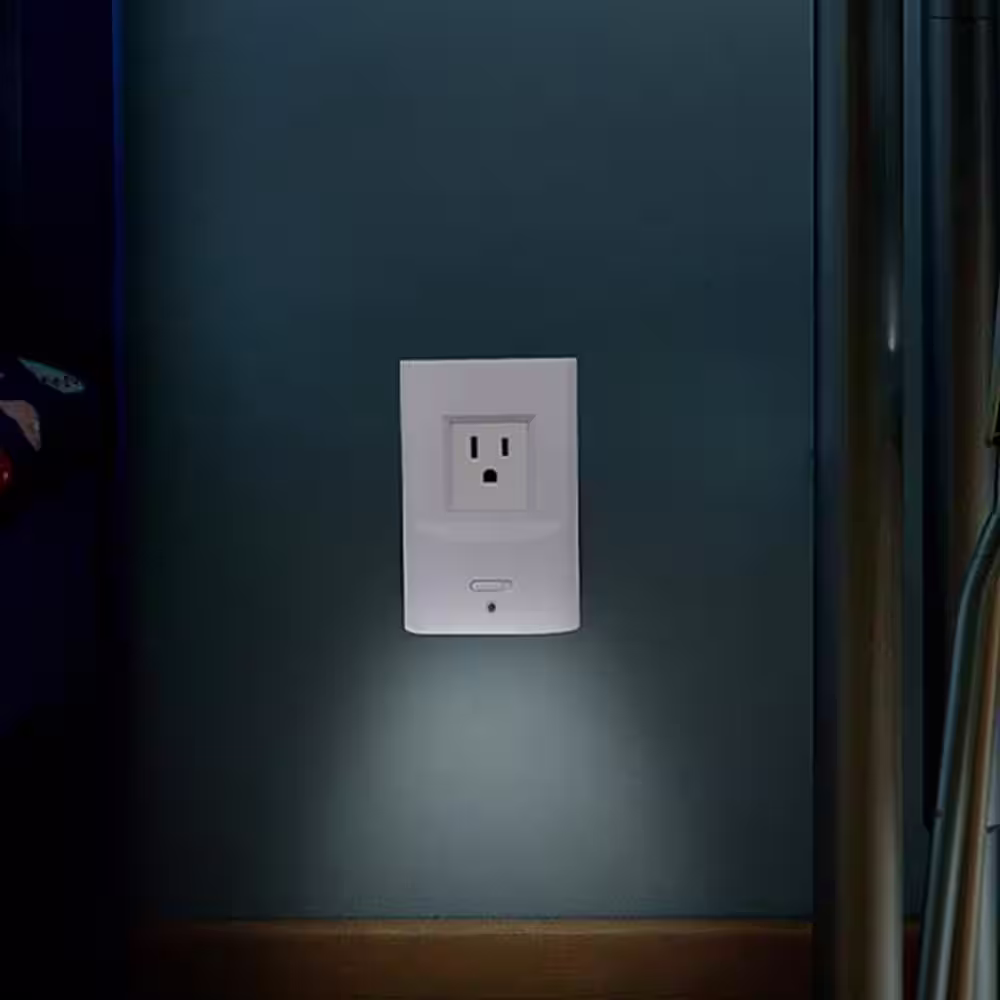 None 1.2-Watt 5 in. Rechargeable Integrated LED Power Failure Motion Sensor Night Light