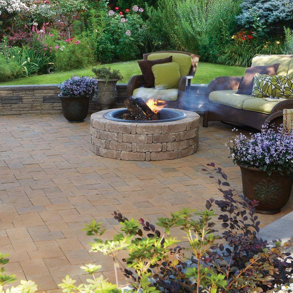 Pavestone RumbleStone Trap 3.5 in. x 10.25 in. x 7 in. Cafe Concrete Garden Wall Block (120 Pcs. / 29.9 sq. ft. / Pallet)