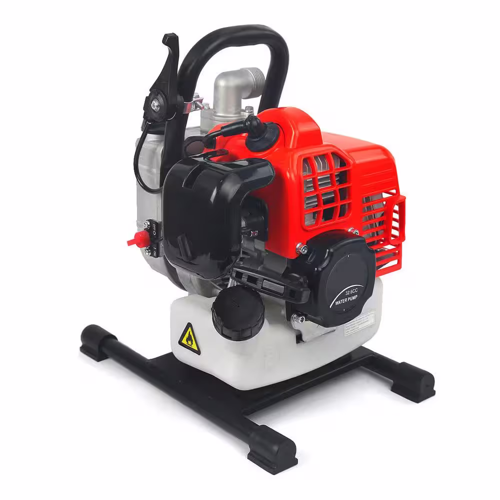 XtremepowerUS 1-1/5 HP Gas-Powered Portable Water Utility Transfer Pump