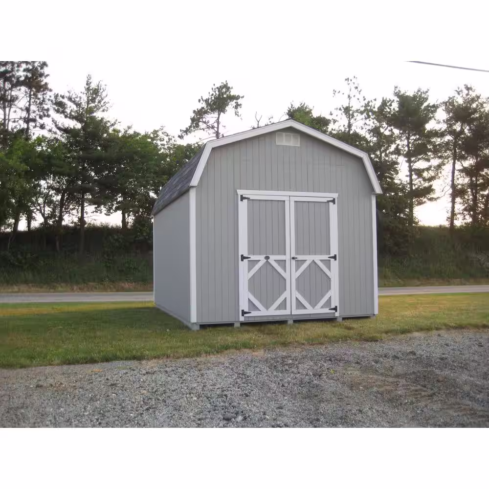 LITTLE COTTAGE CO. Classic Gambrel 12 ft. W x 14 ft. D Wood Shed Precut Kit with 6 ft. Sidewalls without Floor (168 sq. ft.)
