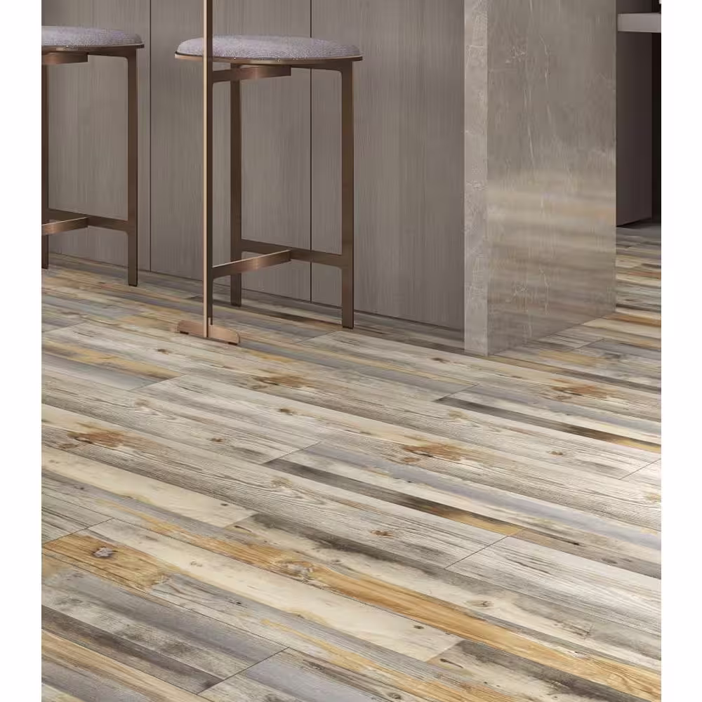 Proteco Rosy Moab Pine 20 MIL x 7.1 in. W x 48 in. L Click Lock Waterproof Luxury Vinyl Plank Flooring (23.6 sqft/case)
