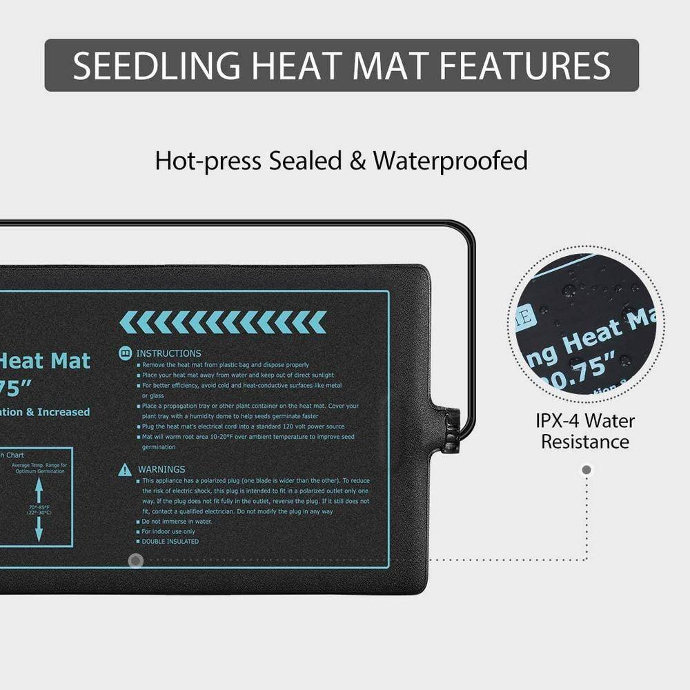 VIVOHOME 10 in. x 20.75 in. Waterproof Seedling Heat Mat