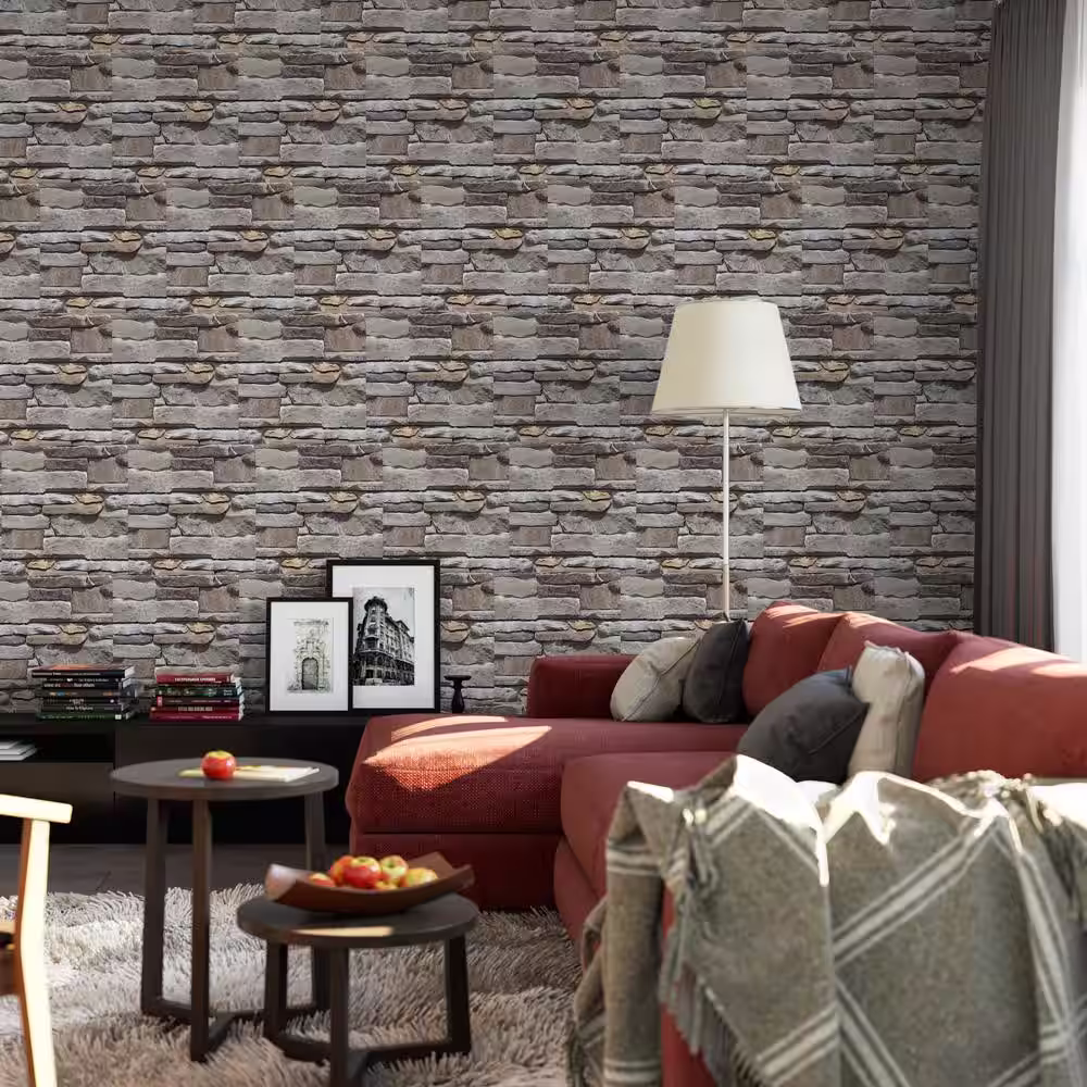 M-Rock P-Series 5 in. x 20 in. Hampton Ledge Stone Concrete Stone Veneer (4.9 sq. ft./bx)