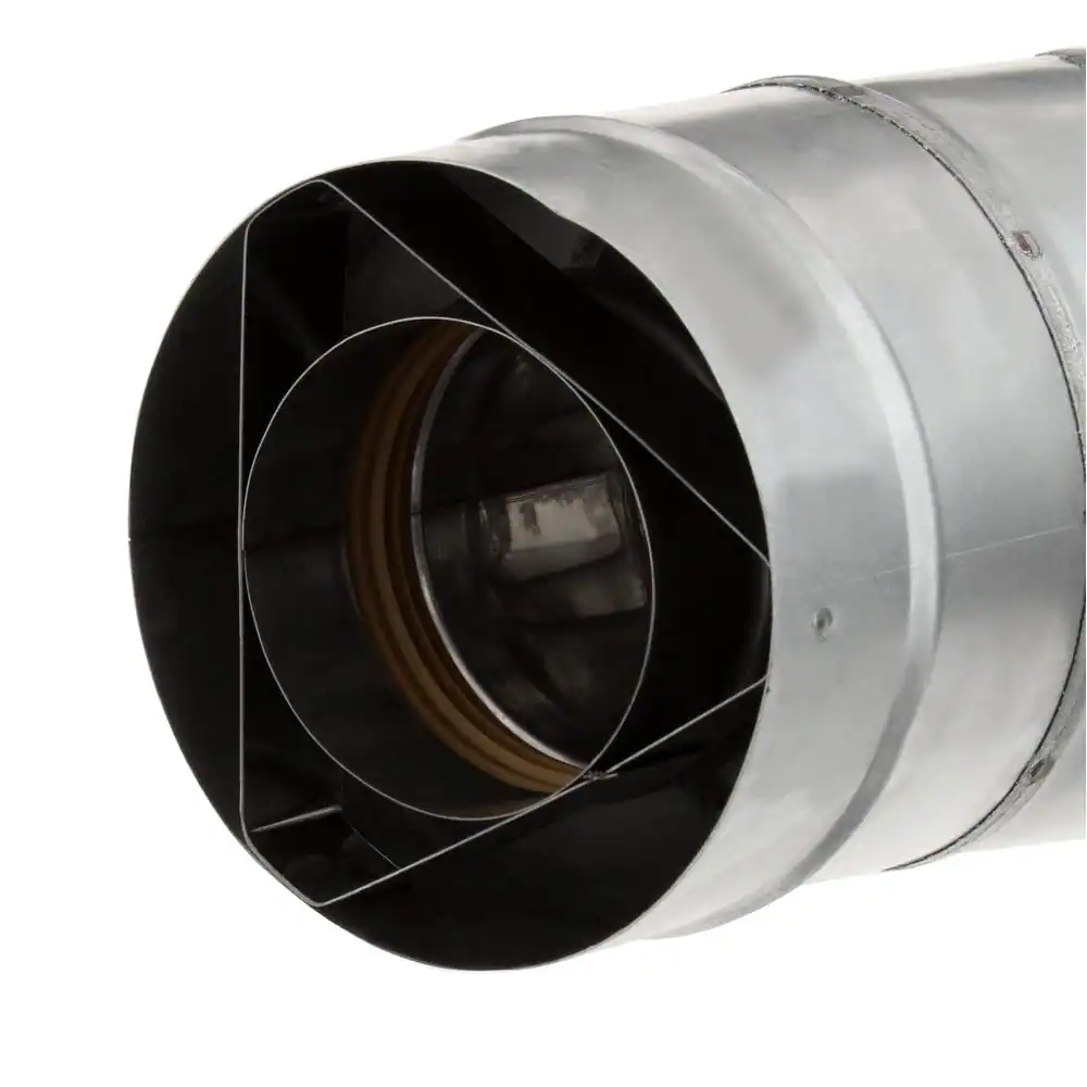 Rheem 3 in. x 5 in. Stainless Steel Concentric Low Profile Termination Vent for Tankless Water Heaters