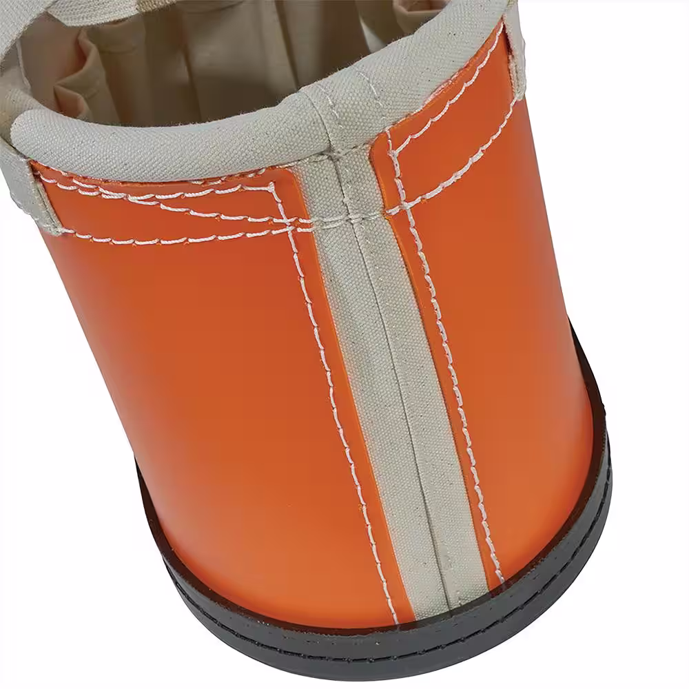Klein Tools Hard-Body Bucket, 14-Pocket Oval Bucket, Orange/White