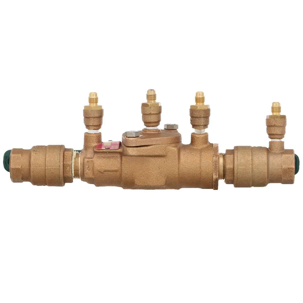 Watts 3/4 in. Bronze FPT x FPT Double Check Valve Assembly Backflow Preventer