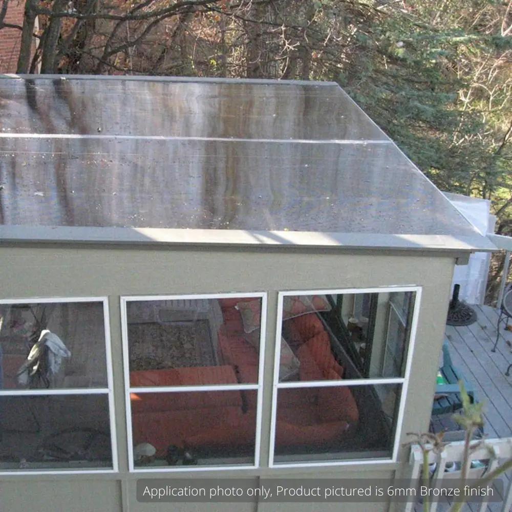 LEXAN Thermoclear 48 in. x 96 in. x 1/4 in. (6mm) Bronze Multiwall Polycarbonate Sheet
