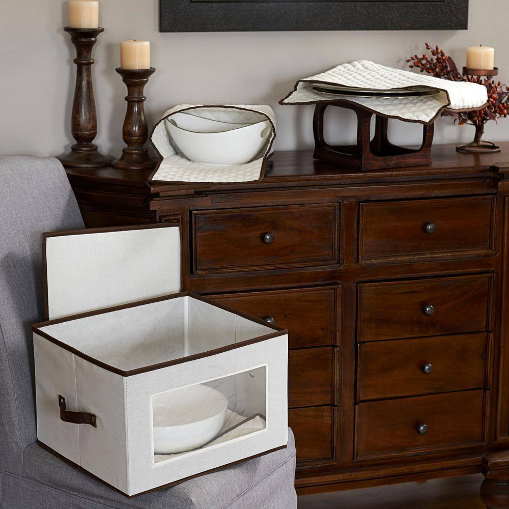 None 3-Qt. Storage Box with Pouches