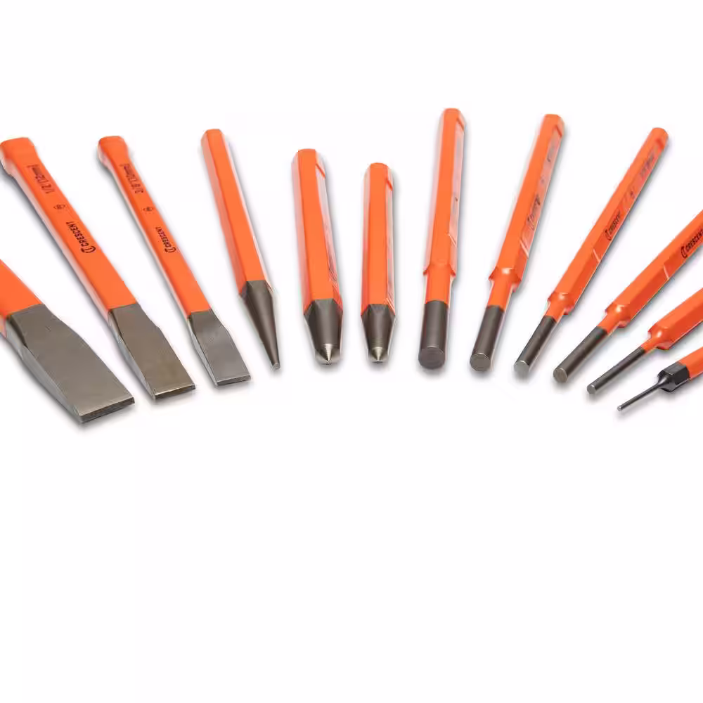 Crescent Punch and Chisel Set (12-Pieces)