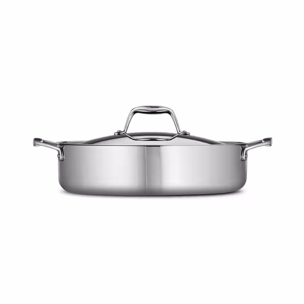 Tramontina Gourmet Tri-Ply Clad 6 qt. Covered Stainless Steel Braiser