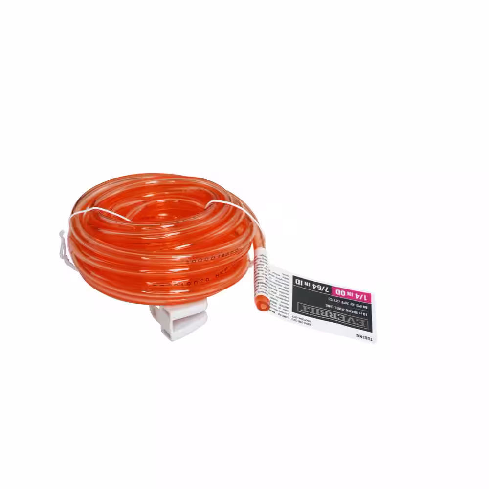 Everbilt 1/4 in. O.D. x 7/64 in. I.D. x 10 ft. Vinyl Micro Fuel Line