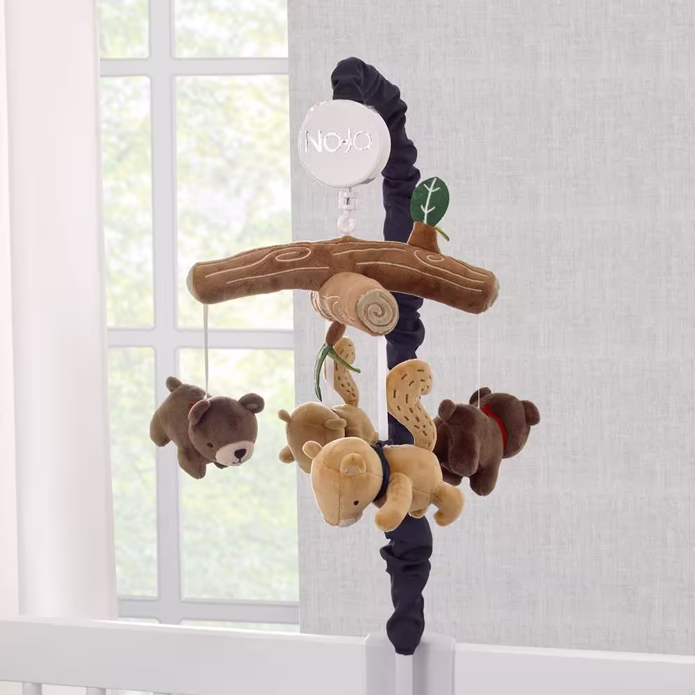 NoJo Into the Wilderness Multi-Colored Musical Baby Mobile
